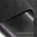 Leather Cloth Embossing PVC artificial shoe leather material Factory